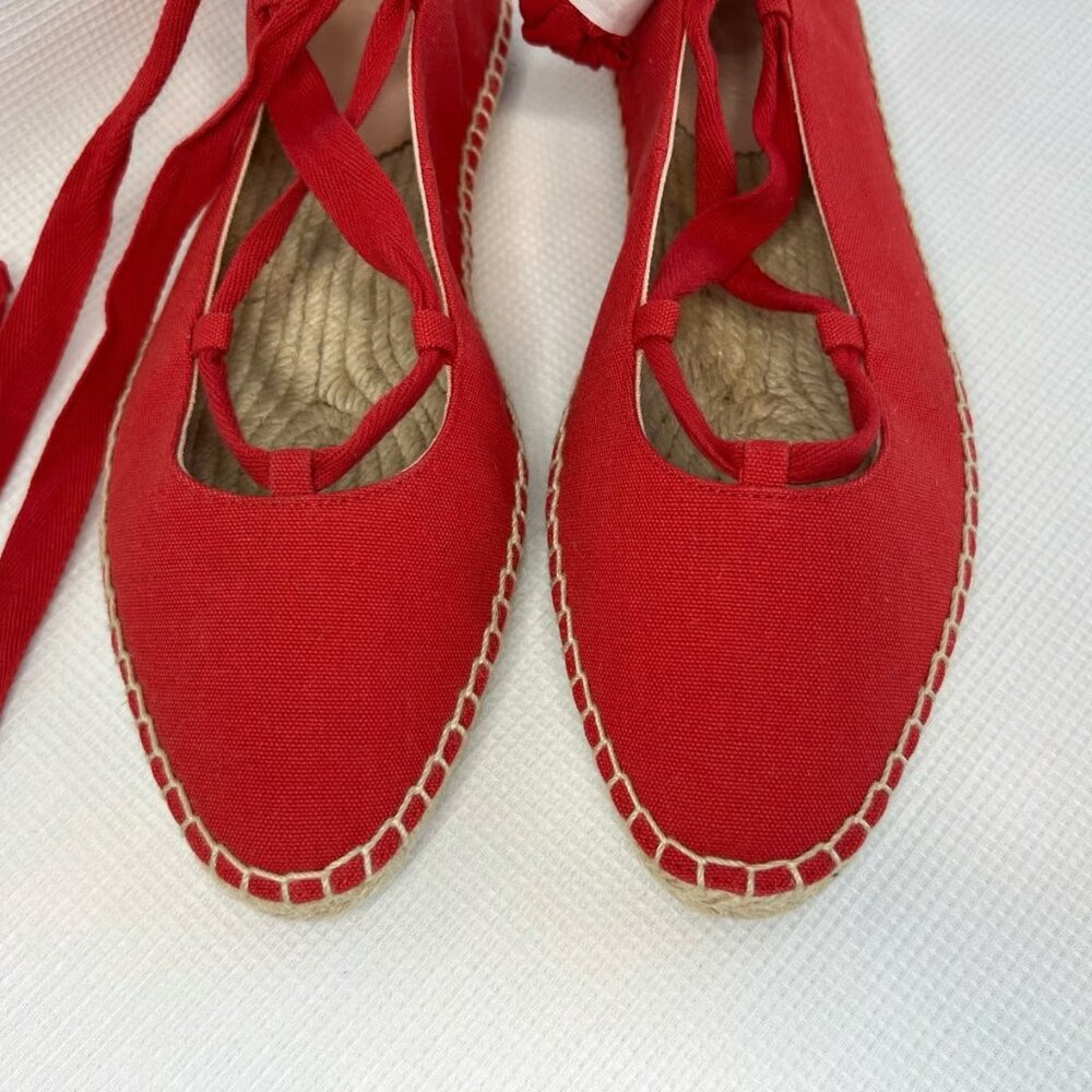 J Crew Canvas lace-up espadrille flats - Picture 5 of 5